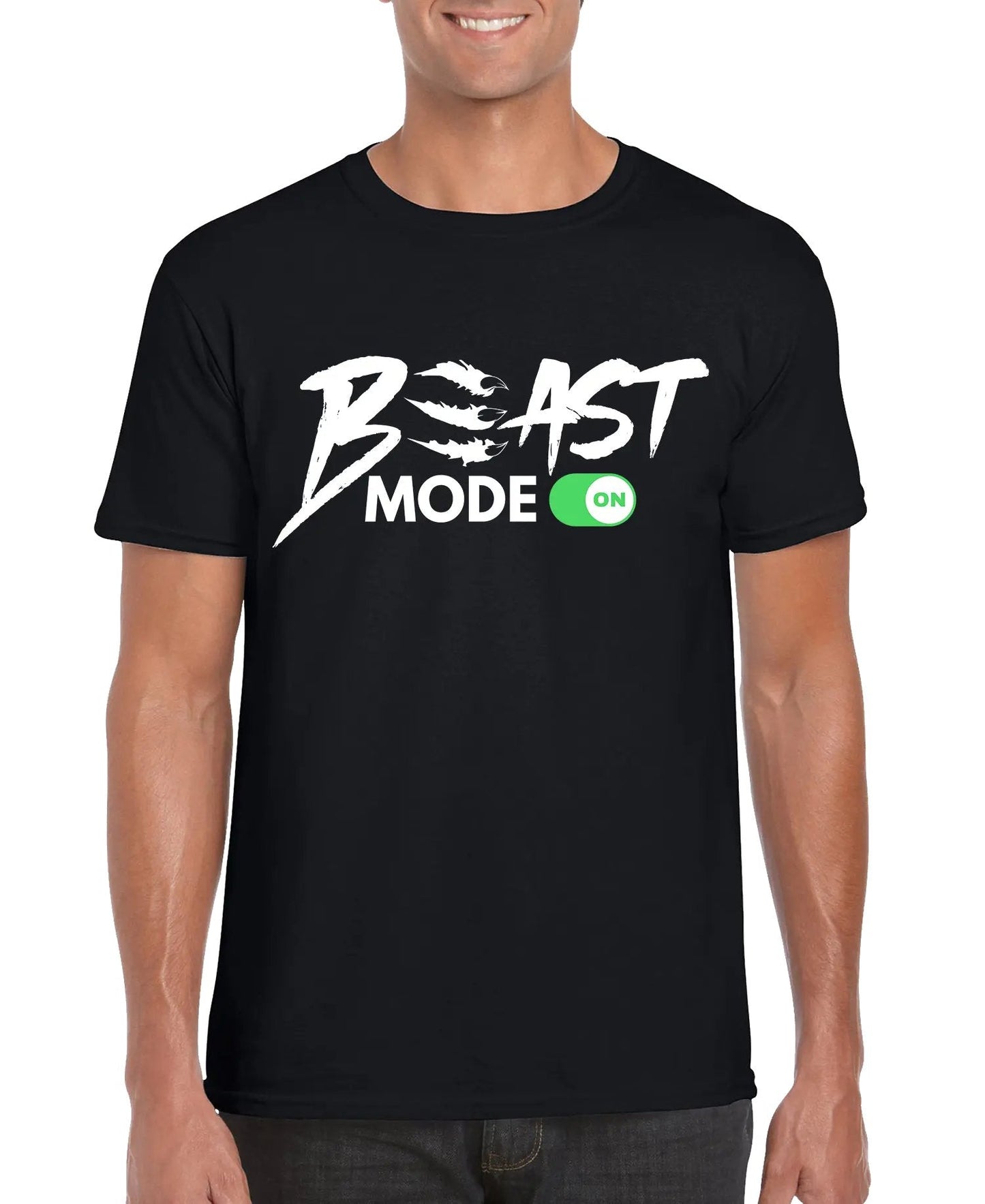 BEAST MODE ON Heren Sport T-Shirt